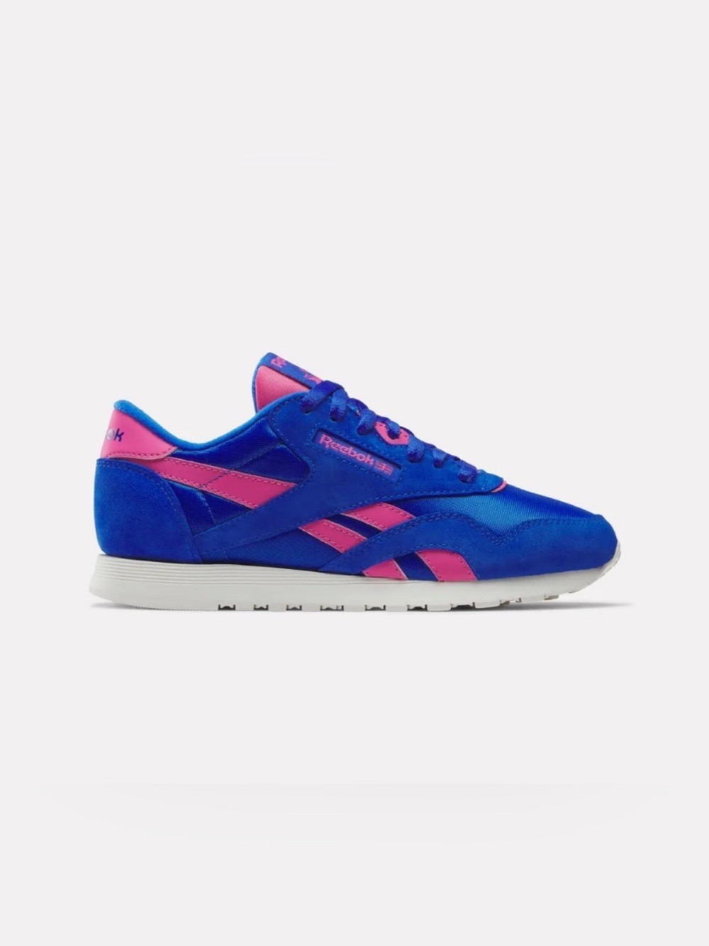 Reebok Classic Nylon Sneakers Blue Pink Women’s Size 7.5 NWT